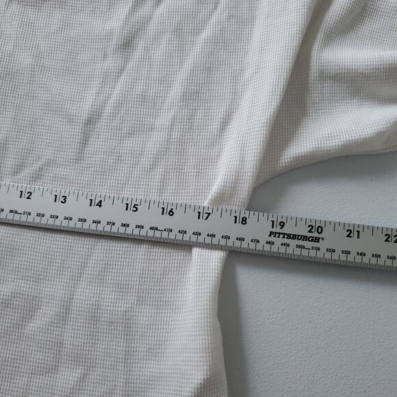 We The Free Shirt Womens Medium Waffle Knit Thermal Long Sleeve Top Free People - Picture 5 of 9